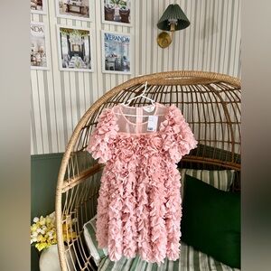 H&M Fabric Flower appliquéd dress